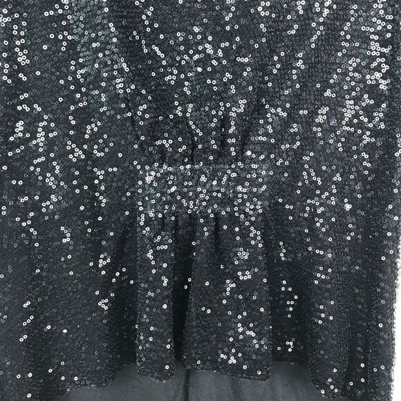 Cato Dark Gray Sequin Sleeveless Cardigan Vest Small - Picture 5 of 7